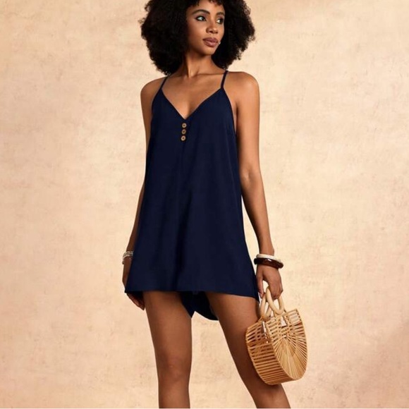 SHEIN Pants - New Casual Style V-Neck Loose fit romper~